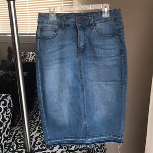 Jean Pencil Skirt